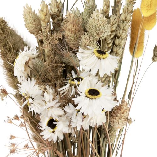 Dark Brown Yarrow & Setaria Dried Flower Bouquet + Reviews