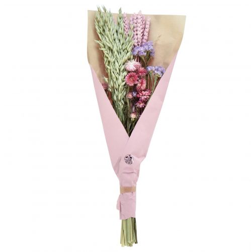 Product Dried flower bouquet straw flowers beach lilac pink 58cm