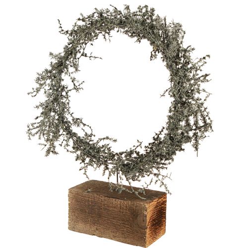 Product Dried wreath Asparagus rustic decorative wreath wooden base Ø35cm