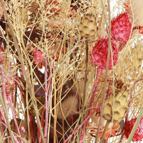Product Dried Bouquet Cornflower Strawberry Thistle Red Bleached 150g