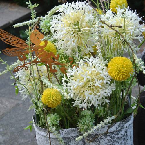Floristik24 Drumsticks Craspedia Yellow Artificial Garden Flower Silk Flowers 15pcs