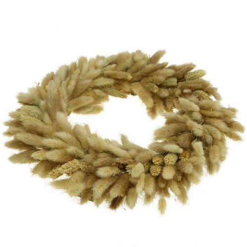 Product Door wreath dried flower wreath wreath velvet grass Lagurus Ø31cm