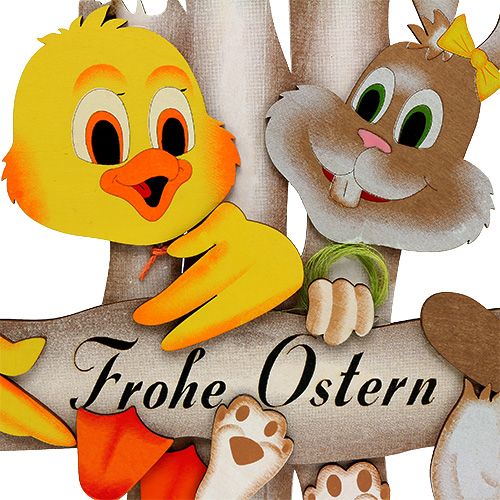 Floristik24 Door sign Happy Easter 28 cm x 32 cm