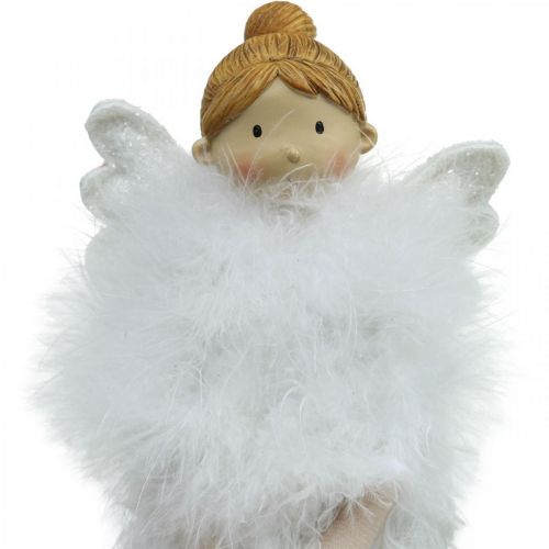 Floristik24 Doorstop Christmas Angel, Angel Figure H38cm White