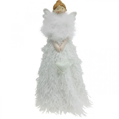 Floristik24 Doorstop Christmas Angel, Angel Figure H38cm White