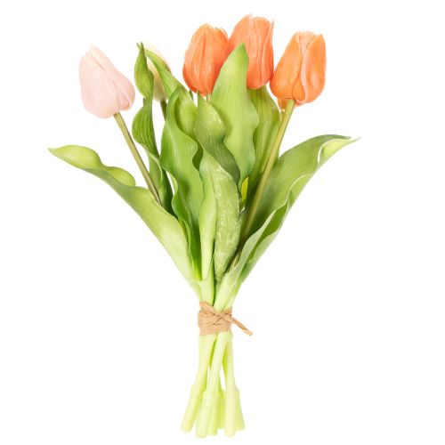 Product Artificial tulips for spring decoration, living room and kitchen, with lifelike appearance, 30cm, 7 pieces