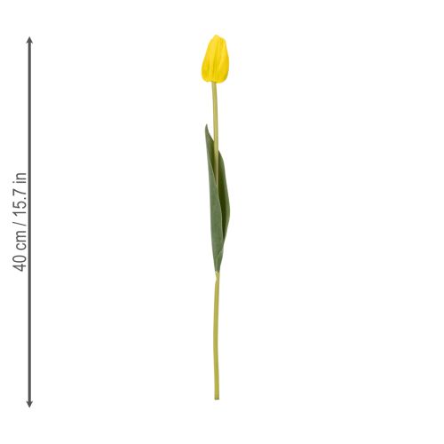 Product Artificial tulip flowers for realistic spring decoration in living room or office, 40cm, 7 pieces