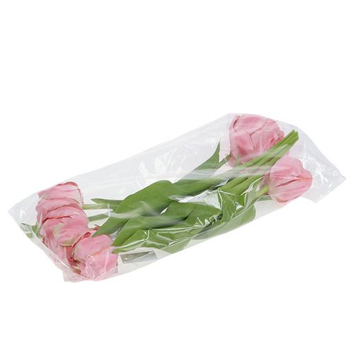 Floristik24 Tulip pink 37cm 6pcs