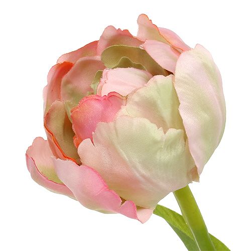 Floristik24 Tulip pink, green 37cm 6pcs