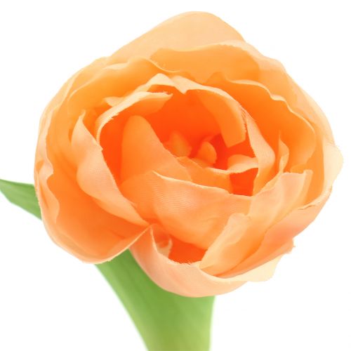 Floristik24 Tulip artificial peach 26.5cm 5pcs
