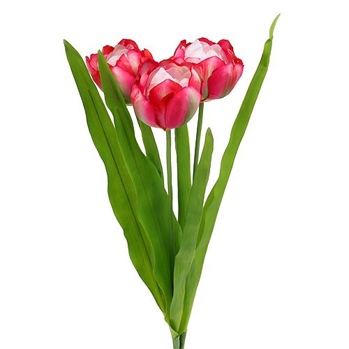 Floristik24 Tulip artificial pink 60cm 3pcs