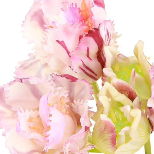 Product Tulips artificial parrot tulips purple bouquet with 5 flowers 40cm