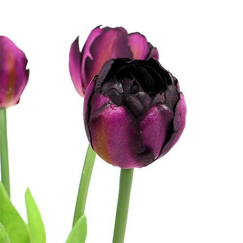 Floristik24 Tulip bouquet 43cm purple