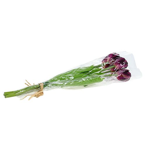 Floristik24 Tulip bouquet 43cm purple