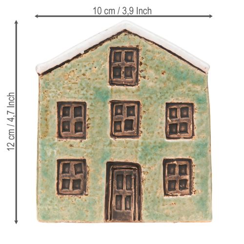 Product Planter Ceramic House Advent Mint White 10×10×12cm