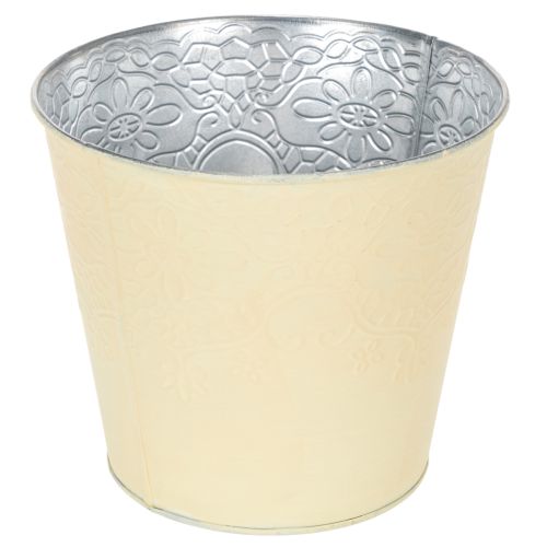 Product Metal planter, pastel yellow, Ø16cm H14cm