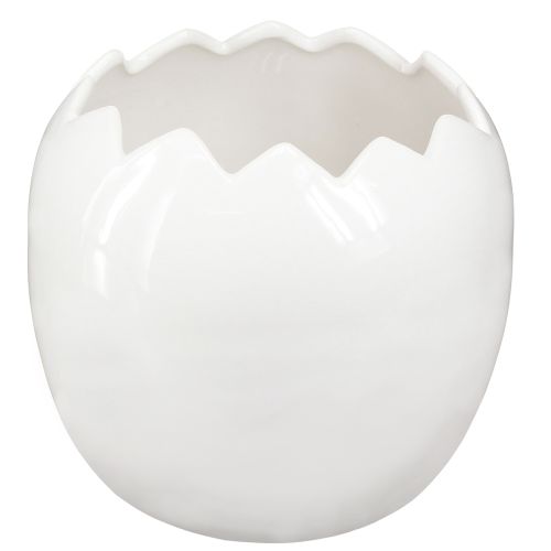 Product Planter Easter Egg Large Egg Ceramic Plant Pot White 20×18cm