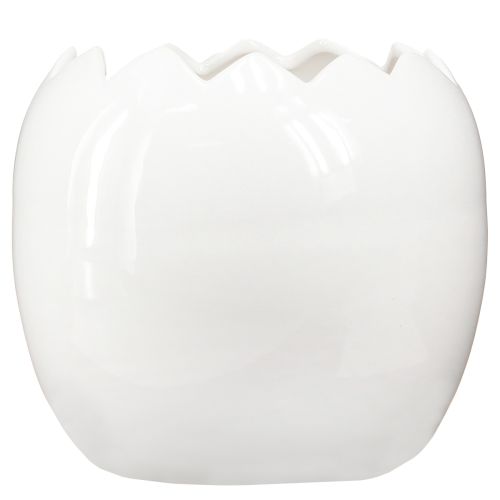 Product Planter Easter Egg Large Egg Ceramic Plant Pot White 20×18cm