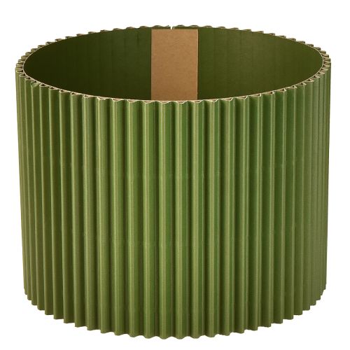 Planter paper dark green flowerpot Ø19cm H14cm 3 pcs