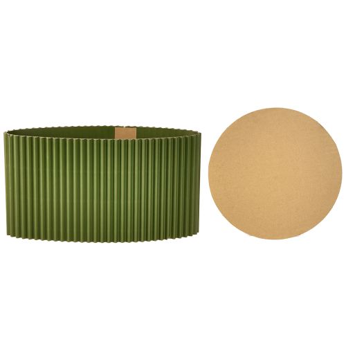 Product Planter paper dark green flowerpot Ø19cm H14cm 3 pcs