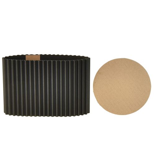 Product Planter Paper Black Flowerpot Ø13cm H12cm 4 pcs