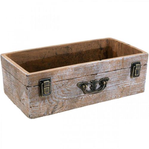 Floristik24 Planter drawer concrete antique wood look 31x17x10cm