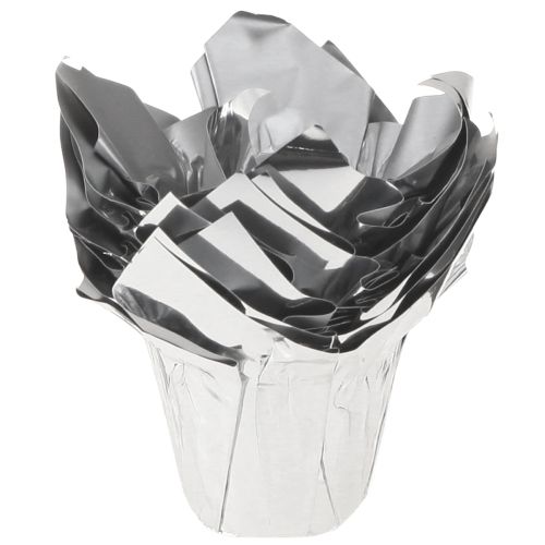 Product Planter silver gloss gift packaging Ø5.5cm H6cm 8 pcs