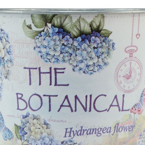 Product Planter flower pot metal small hydrangea Ø17.5cm H16cm