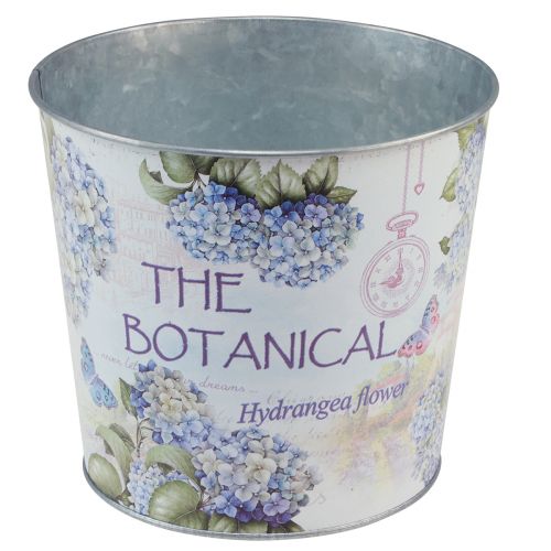 Product Planter flower pot metal small hydrangea Ø17.5cm H16cm