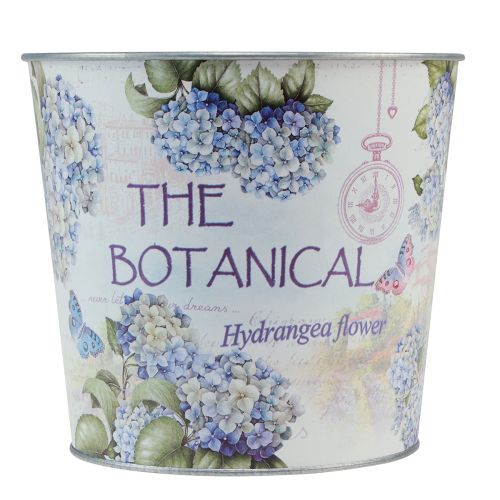 Product Planter metal flowerpot hydrangea Ø24cm H21cm