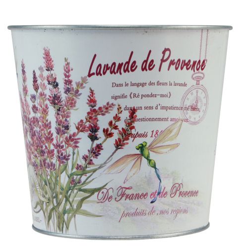 Floristik24 Planter metal flower pot lavender Ø24cm H21cm