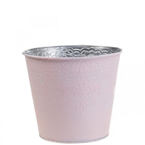 Floristik24 Flower pot metal flower pot pastel pink Ø12cm