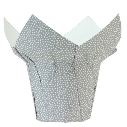 Floristik24 Planter Paper Dotted Gift Packaging Flowers Ø7cm H14cm 12 pcs