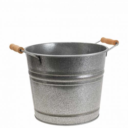 Planter planter vintage decorative metal bucket Ø22cm H20cm