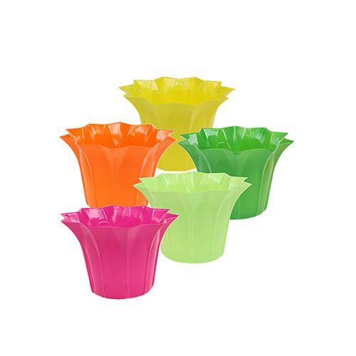 Floristik24 Plastic planter, colorful assorted. Ø9cm 10pcs