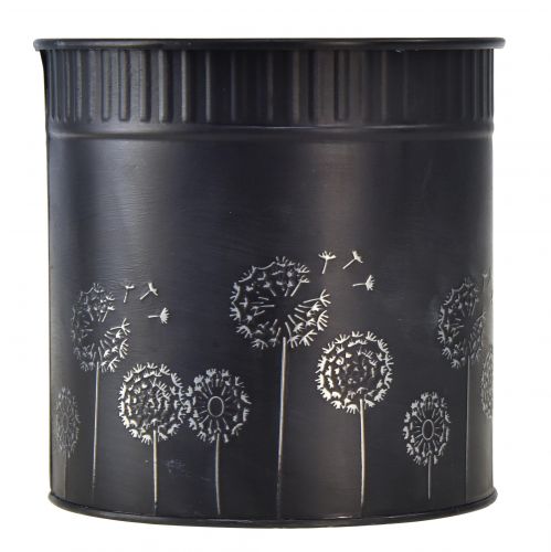 Product Planter Dandelion Flowerpot Black Ø15.5cm H15.5cm