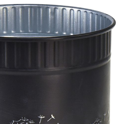 Product Planter Dandelion Flowerpot Black Ø12.5cm H14cm
