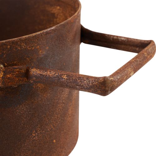 Product Planter rust metal plant pot Ø19.5cm/26cm set of 2