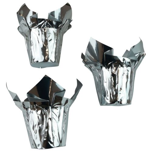 Planter silver gloss gift packaging Ø5.5cm H6cm 8 pcs