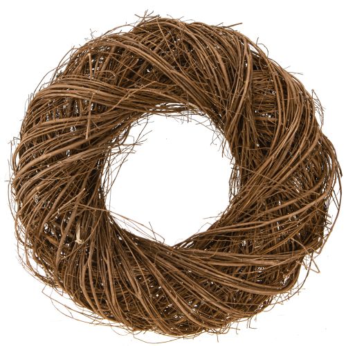 Elm decorative wreath made of branches, natural elm wreath Ø40cm