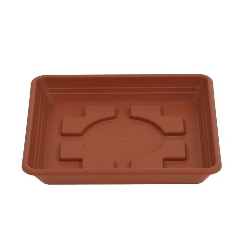 Coaster Lara square 20cm x 20cm terracotta 1 pc