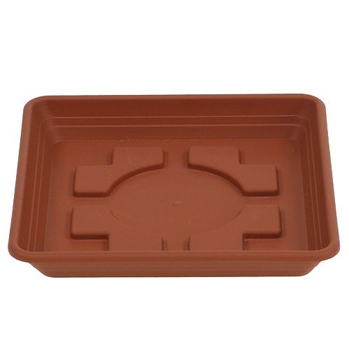 Floristik24 Coaster Lara square 29cm x 29cm terracotta, 1pc