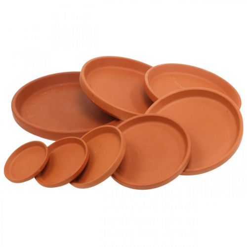 Floristik24 Ceramic coasters, terracotta saucers Ø6–17.5 cm