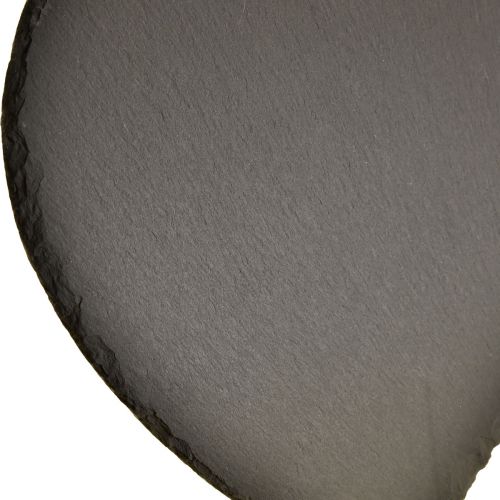 Product Valentine's Day slate heart decoration heart black W16cm 4 pcs