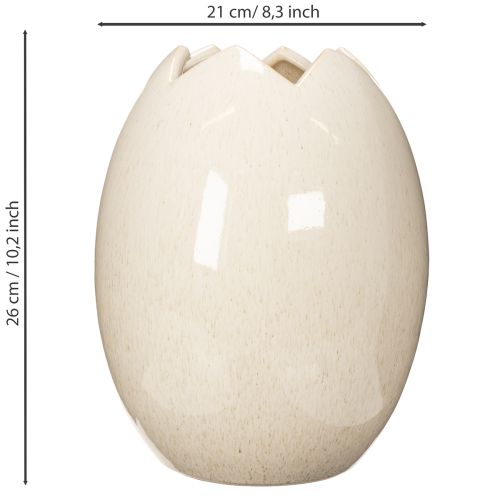 Product Decorative vase egg shape, modern spring decoration for living room, 26cm