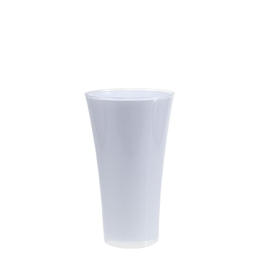 Vase &quot;Fizzy&quot; Ø13.5cm H20.5cm white, 1pc