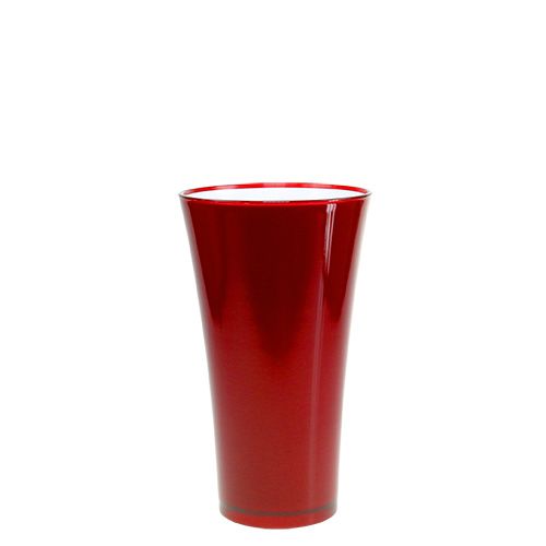 Floristik24 Vase “Fizzy” Ø13.5cm H20cm Red 1 pc