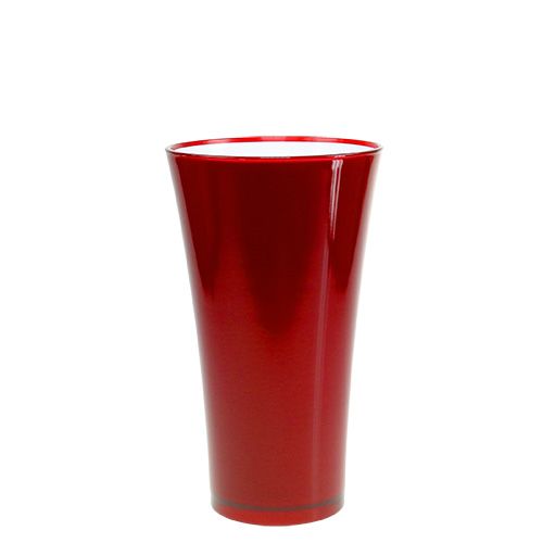 Floristik24 Vase “Fizzy” Ø16cm H27cm red, 1 pc