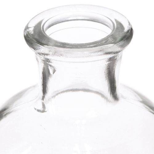 Product Vase Glass Bottle Vase Glass Bottle Clear Ø5.5cm H10cm 6 pcs