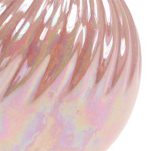 Floristik24 Vase Ø7.5cm H10cm mother of pearl pink 6pcs